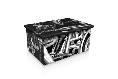 Black and Chrome Motorcycle