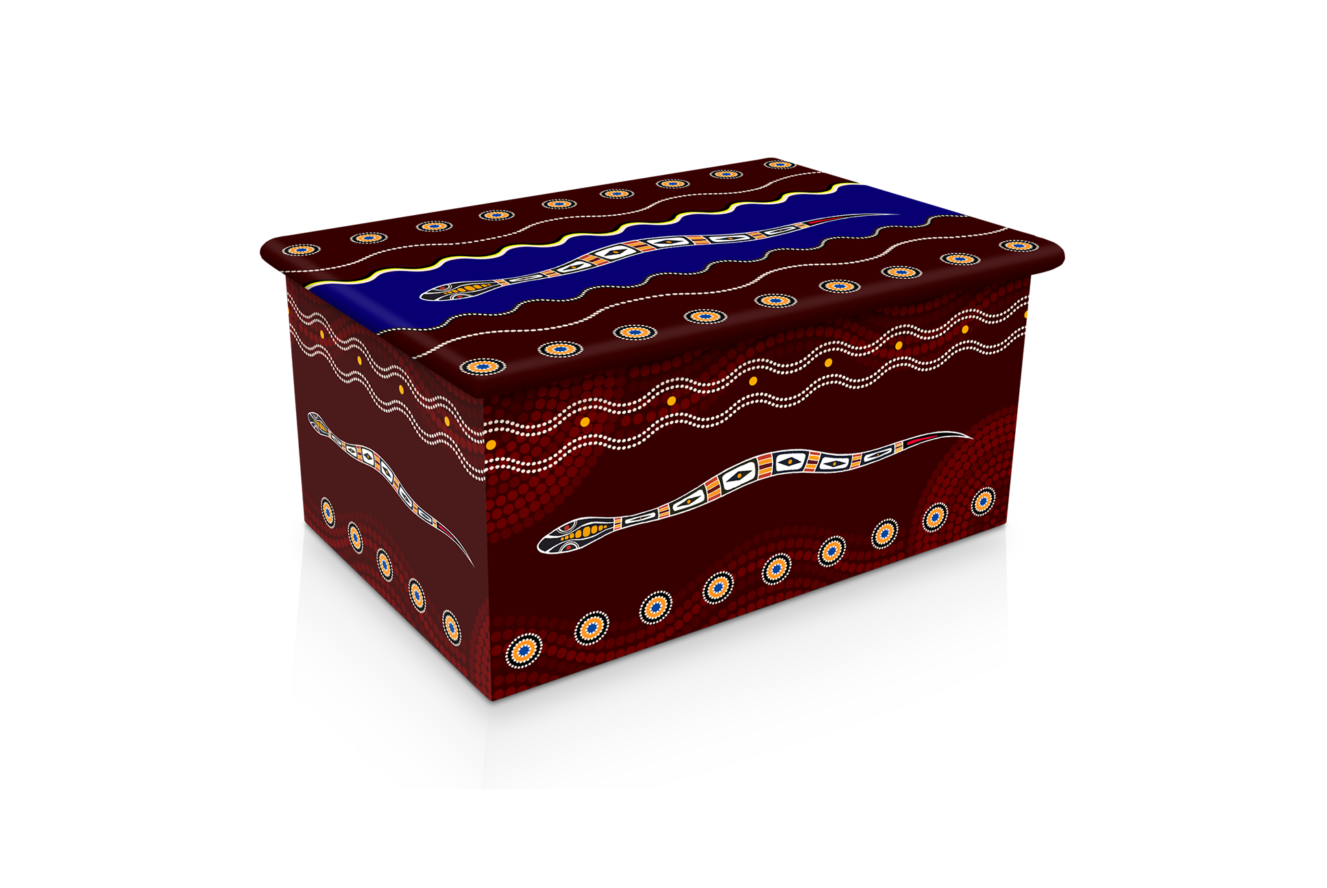 Banded Snake Dot Painting